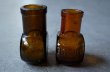 画像3: ENGLAND antique BOVRIL 2oz/2oz イギリスアンティーク ボブリル ガラスボトル 2個セット アンバーガラスボトル 瓶 1900-10's (3)