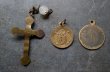 画像4: FRANCE antique MEDAILLE 3pcs フランスアンティーク メダイユ 3個セット ロザリオ 十字架 1930-50's (4)