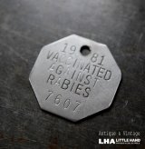 画像: U.S.A. antique Dog Tag アメリカアンティーク ヴィンテージ ドッグタグ 1981's ロゴ入 ナンバープレート ナンバータグ タグ