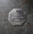 画像2: U.S.A. antique Dog Tag アメリカアンティーク ヴィンテージ ドッグタグ 1985's ロゴ入 ナンバープレート ナンバータグ タグ