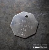 画像: U.S.A. antique Dog Tag アメリカアンティーク ヴィンテージ ドッグタグ 1985's ロゴ入 ナンバープレート ナンバータグ タグ