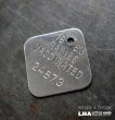 画像1: U.S.A. antique Dog Tag アメリカアンティーク ヴィンテージ ドッグタグ 1983's ロゴ入 ナンバープレート ナンバータグ タグ (1)