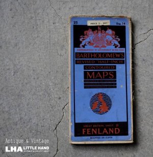 画像: ENGLAND antique BARTHOLOMEW'S MAP イギリスアンティーク マップ 地図 ヴィンテージ 1940-50's