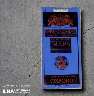 画像: ENGLAND antique BARTHOLOMEW'S MAP イギリスアンティーク マップ 地図 ヴィンテージ 1940-50's