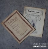 画像: U.S.A. FRANCE antique Sheet Music 2pcs アメリカ・フランスアンティーク 楽譜 譜面 2SET ヴィンテージ 1920-60's