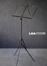 画像: ENGLAND antique music stand イギリスアンティーク フォールディング  ミュージックスタンド 折りたたみ 譜面台 ヴィンテージ　1950-60's