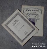 画像: U.S.A. FRANCE antique Sheet Music 2pcs アメリカ・フランスアンティーク 楽譜 譜面 2SET ヴィンテージ 1883.1930-60's