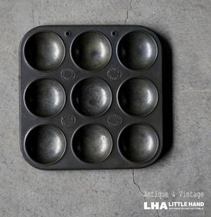 画像: ENGLAND antique Baking Tin イギリスアンティーク Tala ベーキングティンモールド 9穴  焼き型 菓子型 1940-50’ｓ