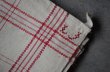 画像10: FRANCE antique CROSS フランスアンティーク アルファベット イニシャル入り キッチンクロス 1930－40's (10)