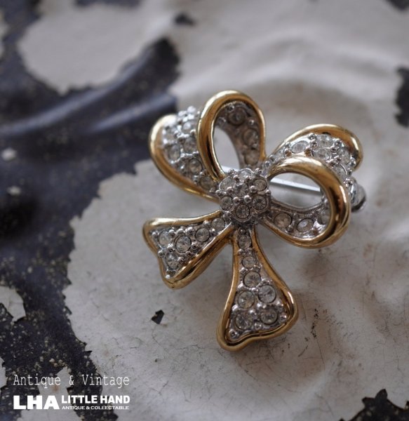 画像1: SALE【30%OFF】ENGLAND antique Brooch イギリスアンティーク ブローチ アクセサリー ヴィンテージブローチ コスチュームジュエリー 1960-80's  (1)