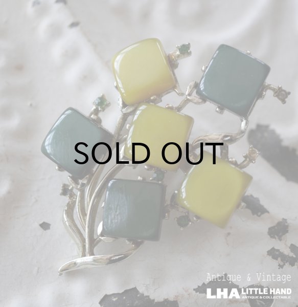 画像1: SALE【30%OFF】ENGLAND antique Brooch イギリスアンティーク ブローチ アクセサリー ヴィンテージブローチ コスチュームジュエリー 1960-80's  (1)