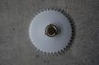 画像2: FRANCE antique MILK GLASS Lamp Shade フランスアンティーク フリルミルクガラスランプシェード  ヴィンテージ 1930-50's   (2)