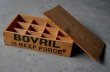 画像2: 【RARE】ENGLAND antique BOVRIL BOX with LID イギリスアンティーク ボブリル 木製 ウッドボックス [仕切り・フタ付き] ヴィンテージ 1950's  