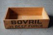 画像7: 【RARE】ENGLAND antique BOVRIL BOX with LID イギリスアンティーク ボブリル 木製 ウッドボックス [仕切り・フタ付き] ヴィンテージ 1950's   (7)