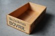画像8: 【RARE】ENGLAND antique BOVRIL BOX with LID イギリスアンティーク ボブリル 木製 ウッドボックス [仕切り・フタ付き] ヴィンテージ 1950's   (8)