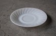 画像2: U.S.A. vintage Fire-king WHITE SWIRL SAUCER アメリカヴィンテージ ファイヤーキング ホワイト スワール ソーサー 1951-60's