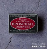 画像: ENGLAND antique Boots BRONCHIAL LOZENGES TIN イギリスアンティーク ティン缶 ブリキ缶 1920-30's