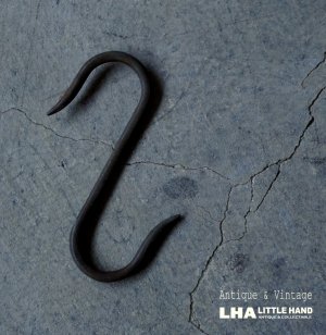 画像: FRANCE antique IRON HOOK フランスアンティーク アイアンフック 鉄 S字フック ビンテージ インダストリアル ヴィンテージ 1890-1920's