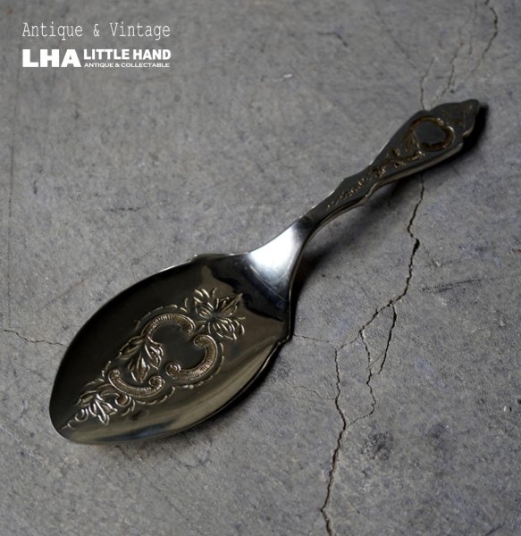 画像1: ENGLAND antique CAKE SERVER イギリスアンティーク シルバープレート ケーキサーバー＆パイサーバー 1940-60'ｓ  (1)