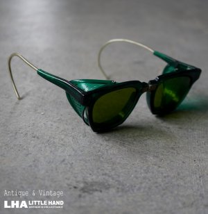 画像: U.S.A. antique WILLSON SAFETY GLASSES GOGLLE アメリカアンティーク ウィルソン サイドガード付き ゴーグル サングラス ヴィンテージ1940's