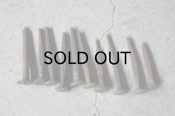 画像4: SALE【40%OFF】U.S.A. antique Railroad Nails 10pcs アメリカアンティーク レールロード ナンバーネイル 鉄道釘 10本セット 釘 1940-50's