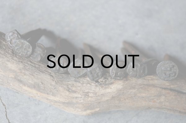 画像2: SALE【40%OFF】U.S.A. antique Railroad Nails 10pcs アメリカアンティーク レールロード ナンバーネイル 鉄道釘 10本セット 釘 1940-50's