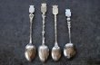 画像3: SALE【30%OFF】antique SOUVENIR SPOON 4pcs アンティーク スーベニアスプーン 4本SET コーヒースプーン ティースプーン お土産 1940-60'ｓ  (3)