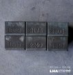 画像1: ENGLAND antique TEA TINS 6pcs イギリスアンティーク ナンバー入 紅茶缶6個SET サンプル ティン缶 ブリキ缶 1920-30's  (1)