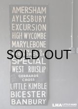 画像: 【RARE】ENGLAND antique BUS ROLL SIGN イギリスアンティーク バスサイン H187xW67cm ヴィンテージ バスロールサイン 行先回転案内標示  1950-70's