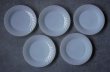 画像3: U.S.A. vintage Fire-king White SWIRL Salad Plate 5SET アメリカヴィンテージ ファイヤーキング ホワイト スワール サラダプレート 5枚セット 1951-60's (3)