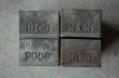 画像2: ENGLAND antique TEA TINS 4pcs イギリスアンティーク ナンバー入 紅茶缶4個SET サンプル ティン缶 ブリキ缶 1920-30's  (2)