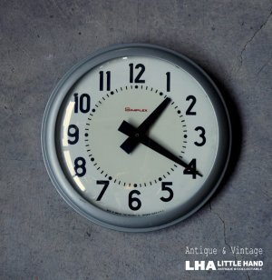 画像: 【OUTLET】U.S.A. antique SIMPLEX wall clock アメリカアンティーク シンプレックス社製 掛け時計 【アウトレット】スクール クロック 38cm 1960's インダストリアル 工業系