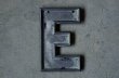 画像2: U.S.A. antique SIGN【E】アメリカアンティーク メタル アルファベット レターサイン ヴィンテージ 看板 1930-60's (2)