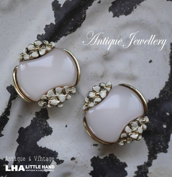 画像1: U.S.A. antique Earrings  アメリカアンティーク コスチュームジュエリー ヴィンテージ イヤリング 1960－80's  (1)