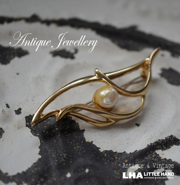 画像1: SALE【30%OFF】ENGLAND antique Brooch イギリスアンティーク ブローチ アクセサリー ヴィンテージブローチ コスチュームジュエリー 1960-80's  (1)