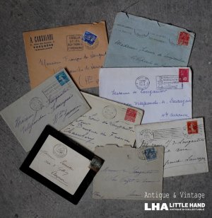 画像: FRANCE antique LETTER 8pcs フランスアンティー レター 封筒 8枚セット  ヴィンテージ  ビンテージ 1910-1970's