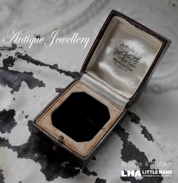 画像1: ENGLAND antique JEWELLERY BOX CASE RING BOX イギリスアンティーク ジュエリーケース　ジュエリーボックス リングケース アクセサリー 1890-1930's (1)