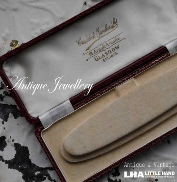 画像1: ENGLAND antique JEWELLERY BOX CASE イギリスアンティーク ジュエリーケース　ジュエリーボックス リングケース アクセサリー 1890-1930's (1)