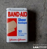 画像: U.S.A. antique BAND-AID TIN アメリカアンティーク ジョンソン&ジョンソン BAND-AID バンドエイド缶 絆創膏 ヴィンテージ1983's 