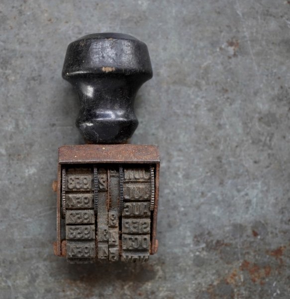 画像1: U.S.A. antique Numbering Stamp アメリカアンティーク 回転式 ナンバー スタンプ ナンバリング ヴィンテージ オフィス 事務用品 1952-59's (1)