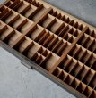 画像1: U.S.A. antique HAMILTON WOODEN PRINTER'S TRAY アメリカアンティーク ハミルトン 木製プリンタートレイ プリンターズトレイ ヴィンテージ プリンタートレイ 1940-60's (1)