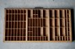 画像6: U.S.A. antique HAMILTON WOODEN PRINTER'S TRAY アメリカアンティーク ハミルトン 木製プリンタートレイ プリンターズトレイ ヴィンテージ プリンタートレイ 1940-60's (6)