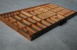 画像4: U.S.A. antique HAMILTON WOODEN PRINTER'S TRAY アメリカアンティーク ハミルトン 木製プリンタートレイ プリンターズトレイ ヴィンテージ プリンタートレイ 1940-60's (4)