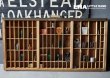 画像22: U.S.A. antique HAMILTON WOODEN PRINTER'S TRAY アメリカアンティーク ハミルトン 木製プリンタートレイ プリンターズトレイ ヴィンテージ プリンタートレイ 1940-60's (22)