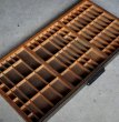 画像2: U.S.A. antique HAMILTON WOODEN PRINTER'S TRAY アメリカアンティーク ハミルトン 木製プリンタートレイ プリンターズトレイ ヴィンテージ プリンタートレイ 1940-60's (2)