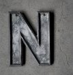 画像1: U.S.A. antique SIGN【N】アメリカアンティーク メタル アルファベット レターサイン ヴィンテージ 看板 1930-60's (1)