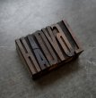 画像1: U.S.A. antique Letterpress 6pcs アメリカアンティーク 木製プリンターブロック 6個 Ｈ4.3ｃｍ ヴィンテージ スタンプ ビンテージ はんこ 数字 1900-40's  (1)