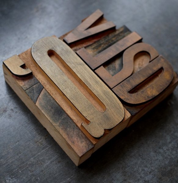 画像1: U.S.A. antique Letterpress 6cs アメリカアンティーク 木製プリンターブロック 6個セット H8.5cm〜H4.2cm  ヴィンテージ スタンプ ビンテージ はんこ 1900-60's  (1)