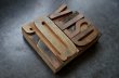 画像3: U.S.A. antique Letterpress 6cs アメリカアンティーク 木製プリンターブロック 6個セット H8.5cm〜H4.2cm  ヴィンテージ スタンプ ビンテージ はんこ 1900-60's  (3)