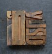 画像2: U.S.A. antique Letterpress 6cs アメリカアンティーク 木製プリンターブロック 6個セット H8.5cm〜H4.2cm  ヴィンテージ スタンプ ビンテージ はんこ 1900-60's  (2)